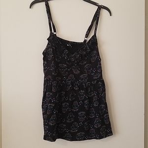 Sugar skull flowy tank